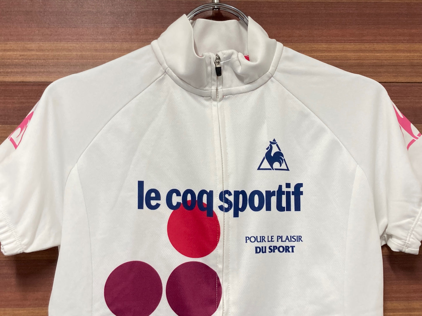 IL513 ルコックスポルティフ le coq sportif 半袖サイクルジャージ 白 M
