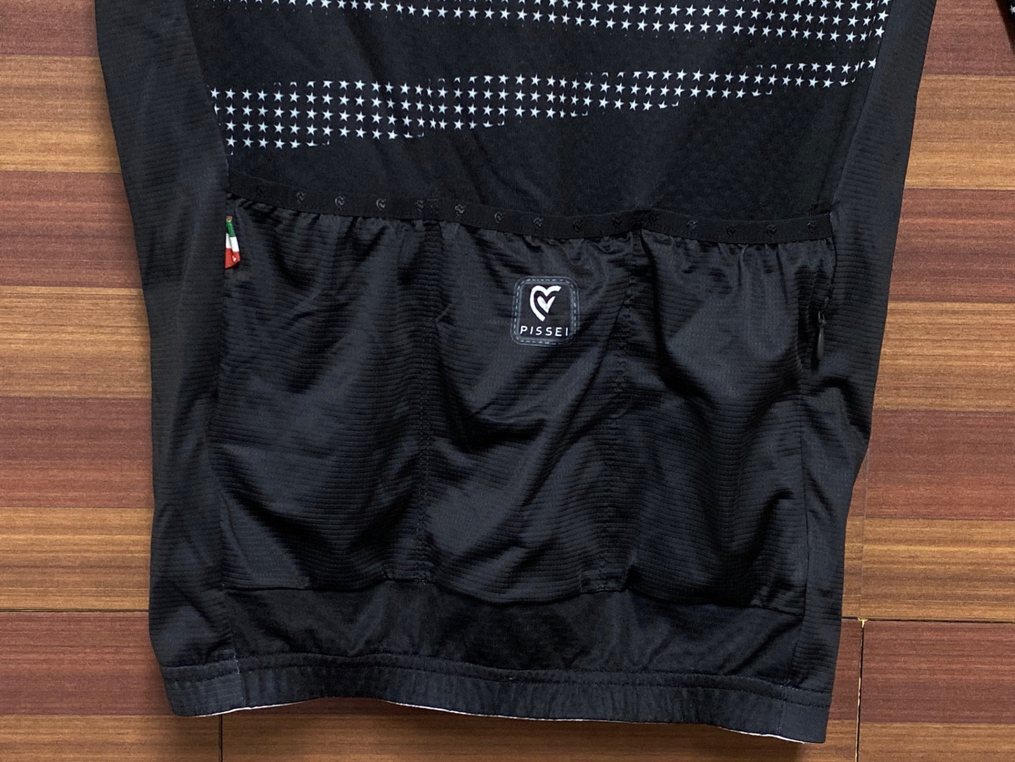 IP465 ピセイ PISSEI 半袖 サイクルジャージ 黒 XS