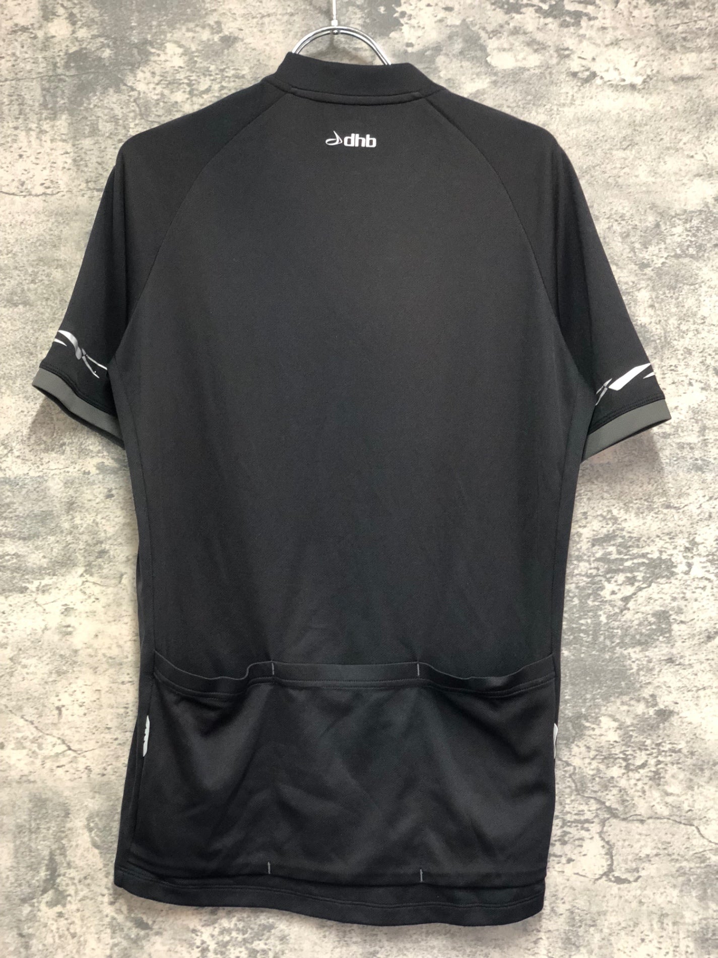 IW156 dhb 半袖 サイクルジャージ 黒 M ハーフジップ