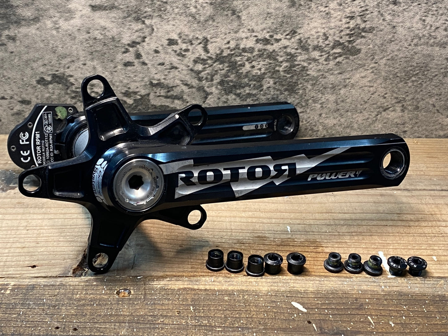 II115 ローター ROTOR パワー POWER LT パワーメーター クランクアーム 170mm アクスル径Φ30 PCD110 片側計測 ※動作未確認