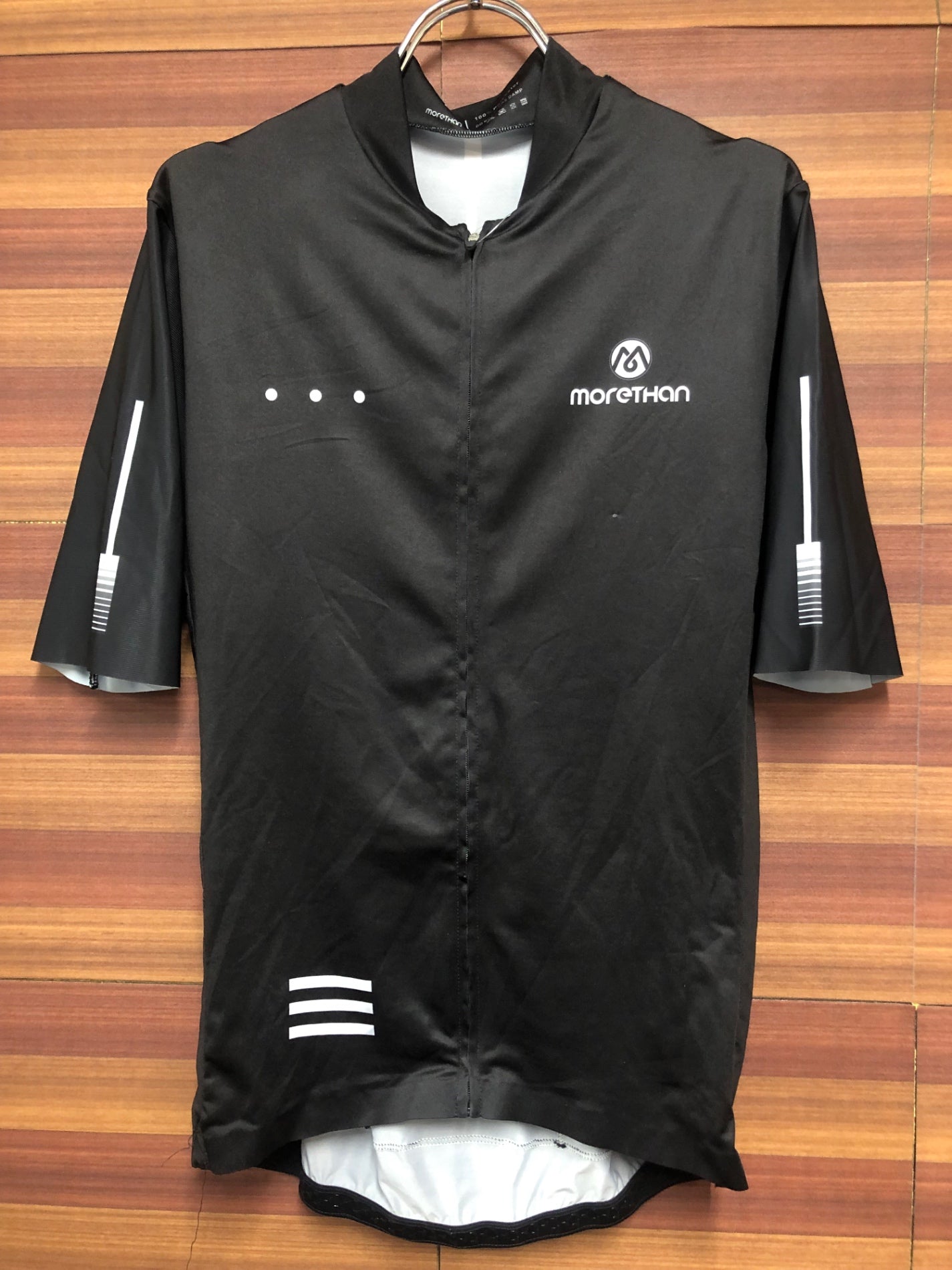 IL502 モーゼン morethan 半袖 サイクルジャージ 黒 L