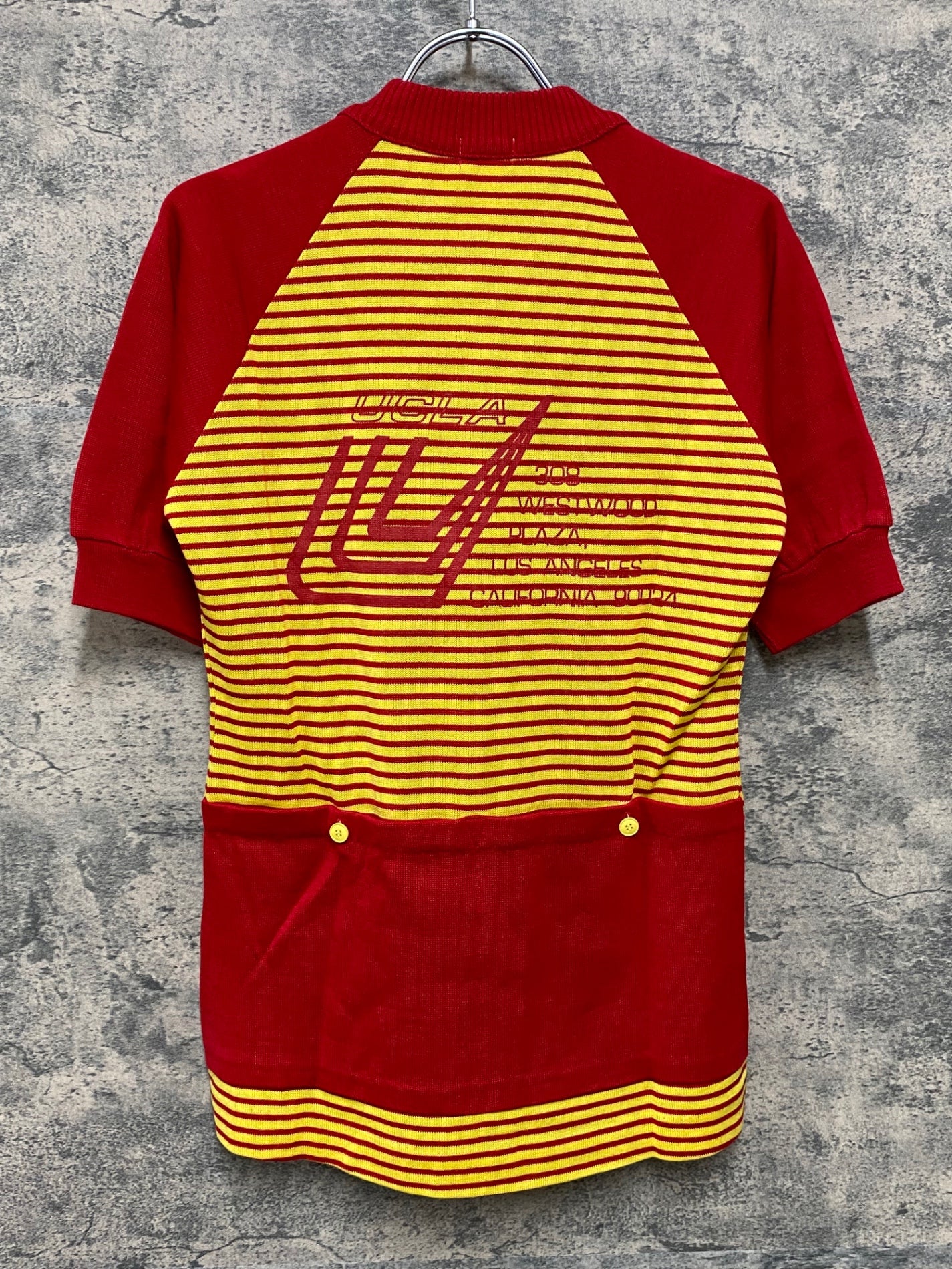 JA364 UCLA 長袖サイクルジャージ 92-96 赤黄 ヴィンテージ