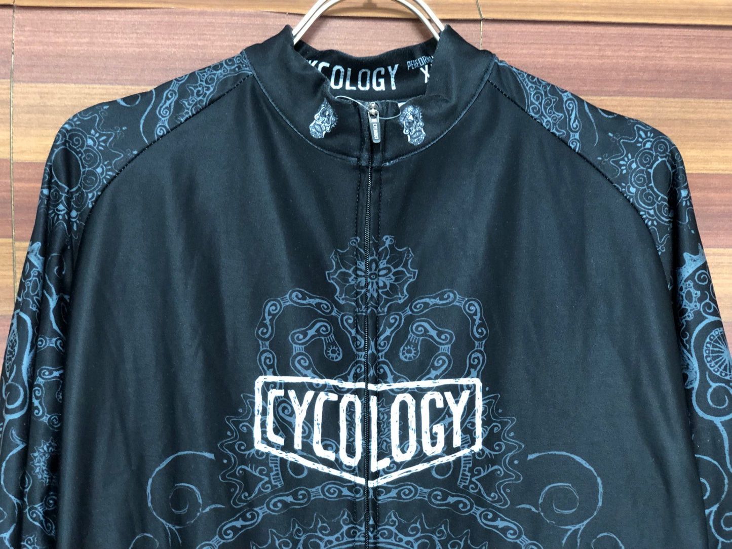 IT539 サイコロジー CYCOLOGY 長袖サイクルジャージ 黒 XL 裏起毛