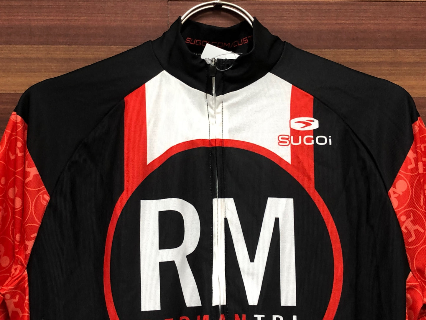 IO330 スゴイ sugoi 半袖 サイクルジャージ 黒白オレンジ S