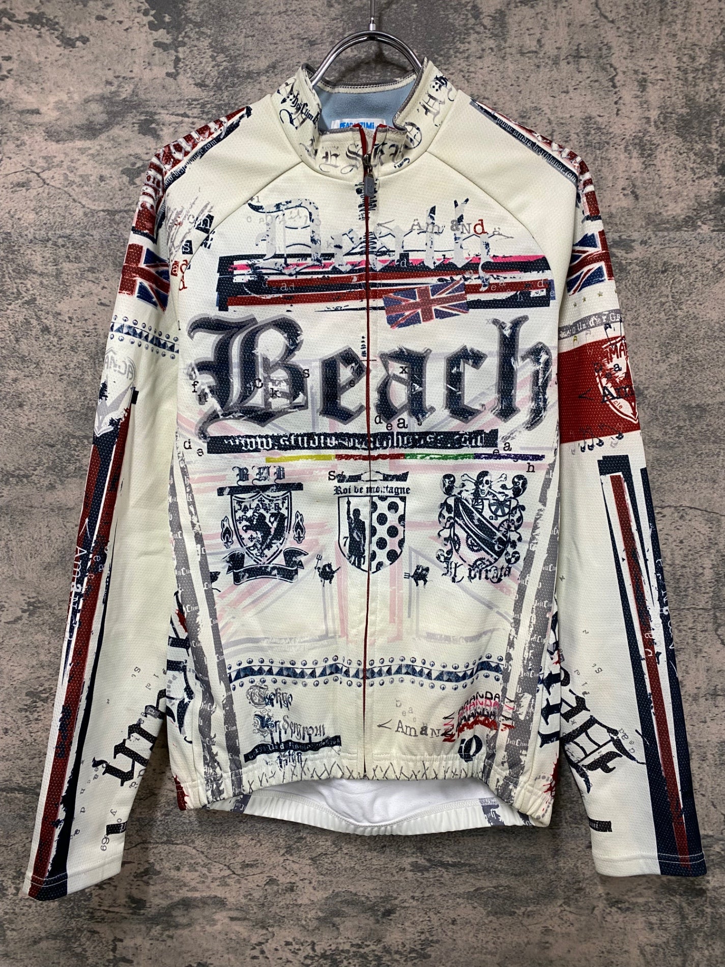 IY621 パールイズミ PEARL iZUMi 長袖 サイクルジャケット 白 M 裏起毛