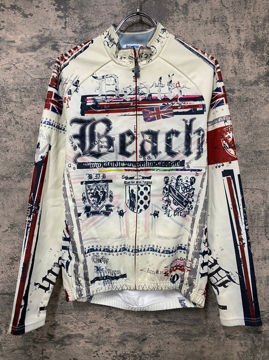 IY621 パールイズミ PEARL iZUMi 長袖 サイクルジャケット 白 M 裏起毛