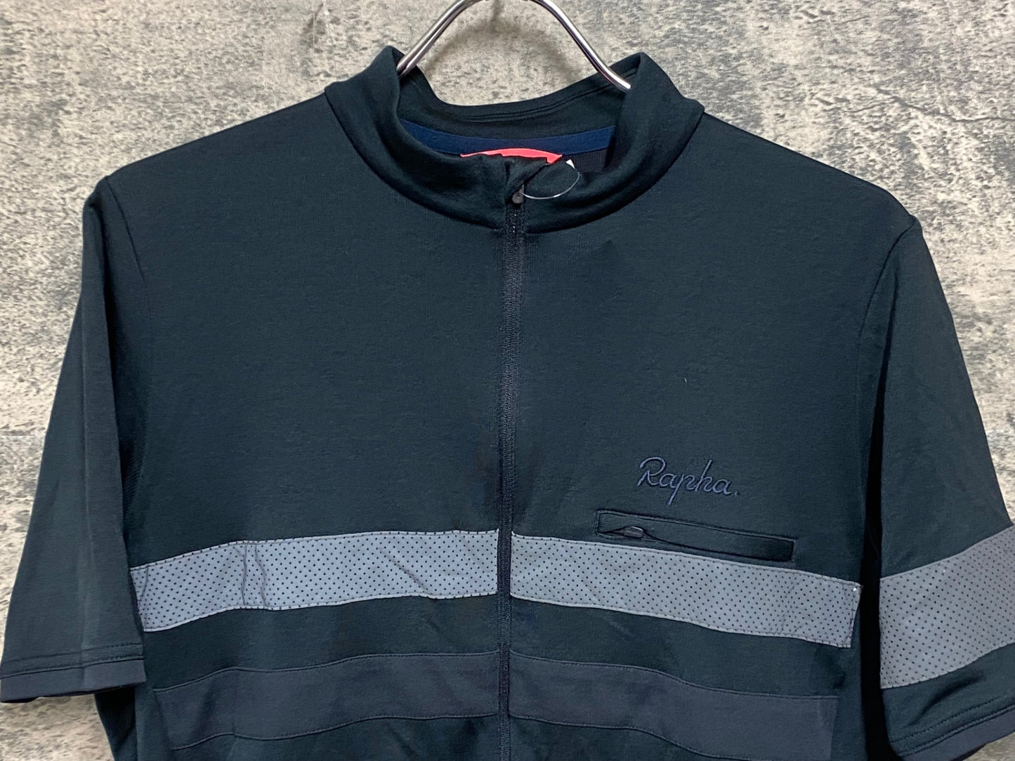 JB673 ラファ Rapha BREVET 半袖 サイクルジャージ 黒 XL