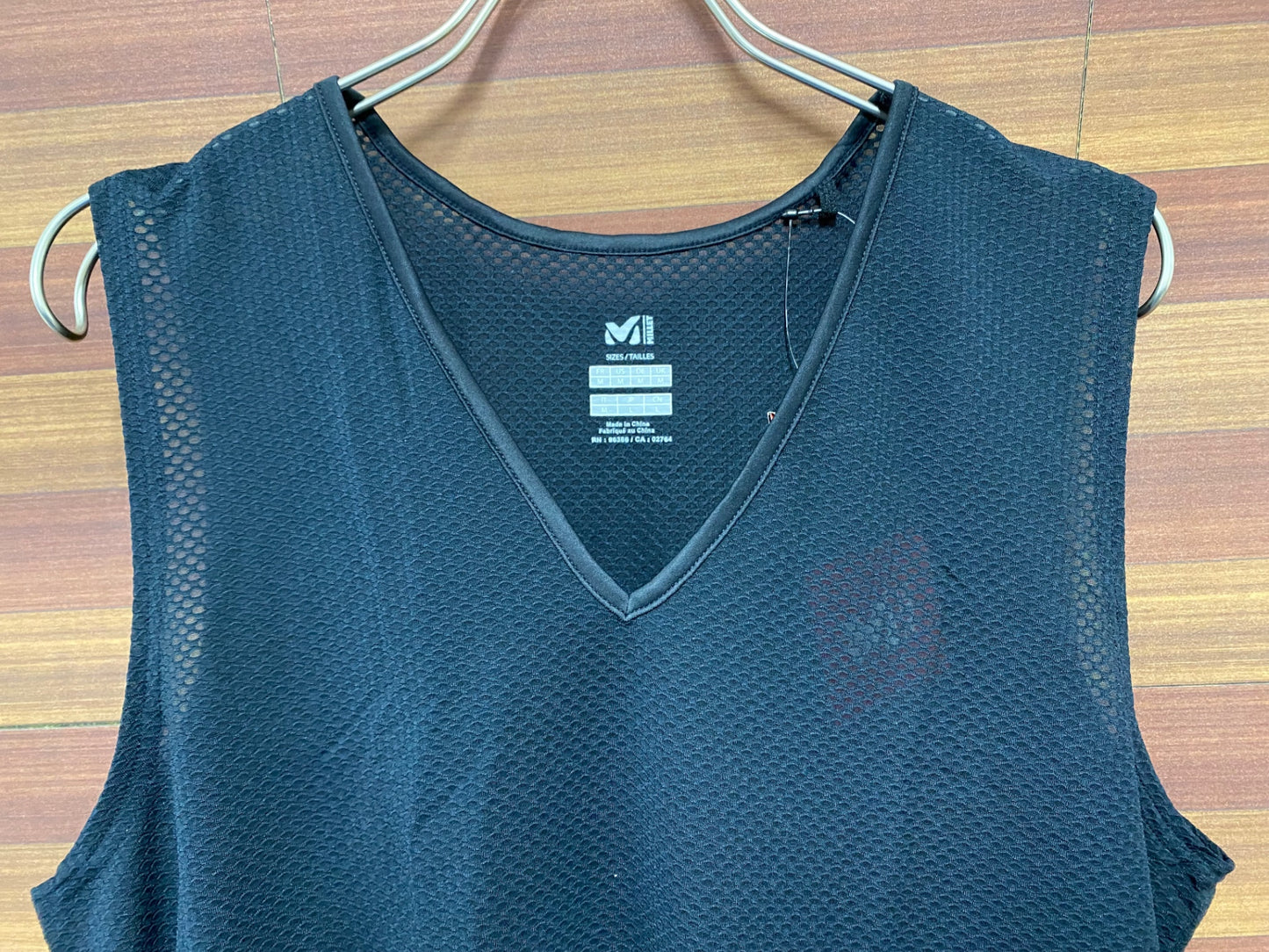 IQ209 ミレー MILLET ノースリーブ ベースレイヤー 黒 L