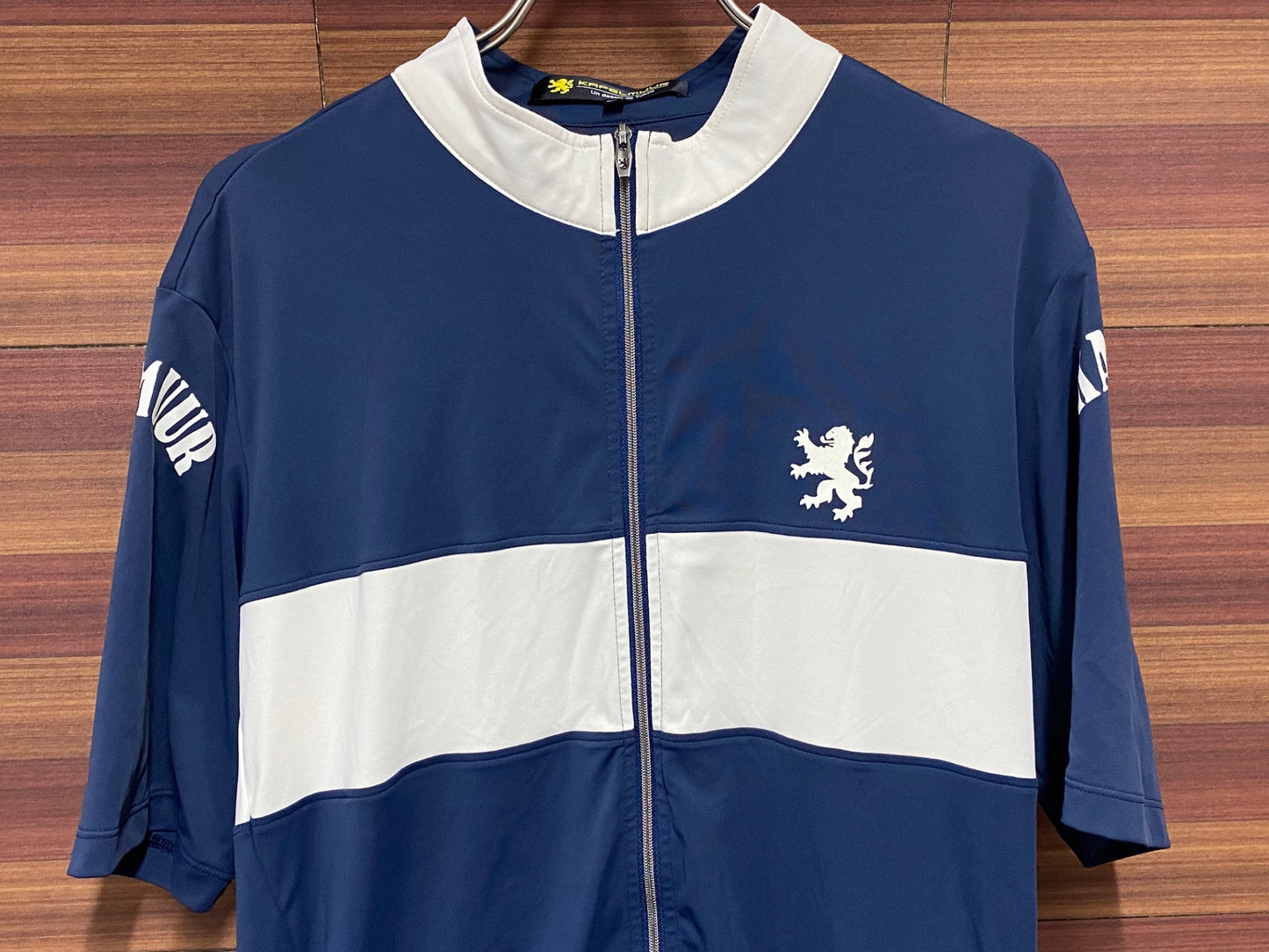 IU074 カペルミュール Kapelmuur 半袖 サイクルジャージ WXL ネイビーホワイト