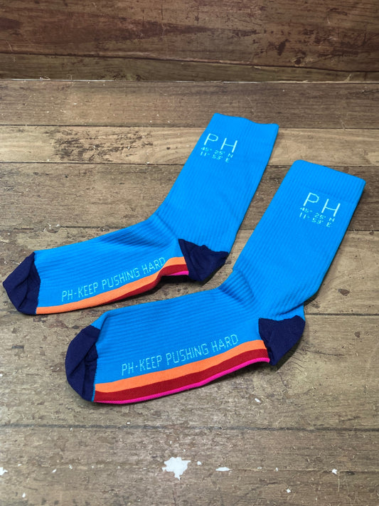 IO593 プッシュハード PUSH HARD ソックス 水色 40-42