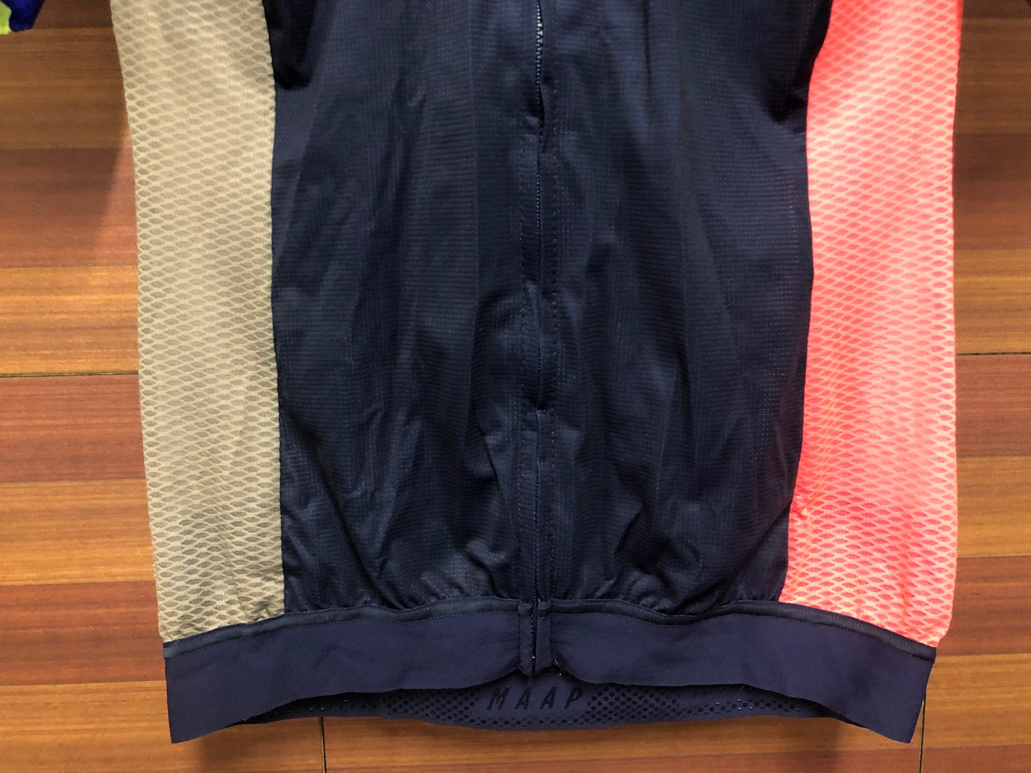 IT815 マープ MAAP WOMEN'S PRO FIT JERSEY 半袖 サイクルジャージ 紺 ピンク 茶 総柄 M レディース