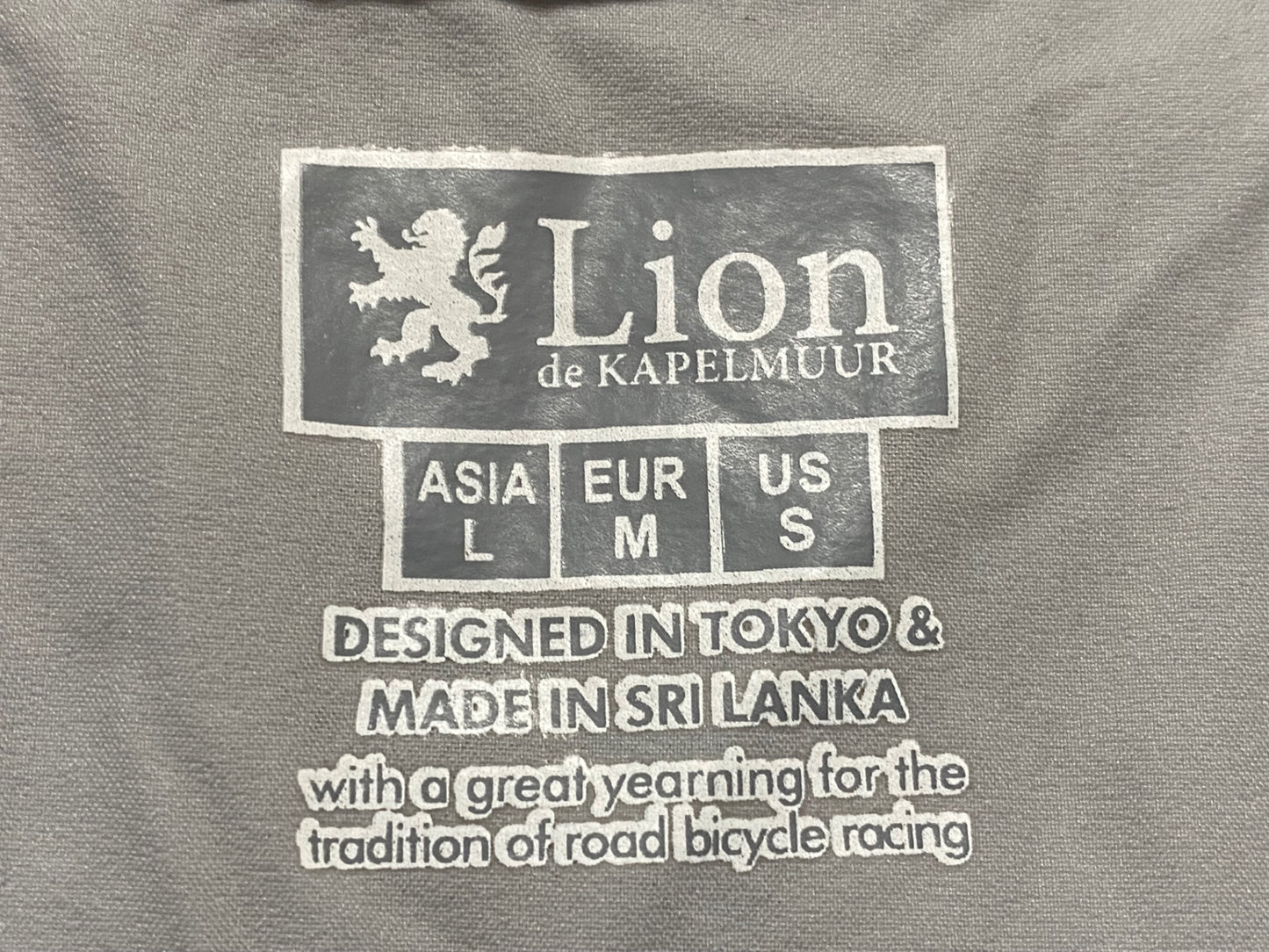 JB713 リオンドカペルミュール Lion de KAPELMUUR ジレ サイクルベスト グレー L