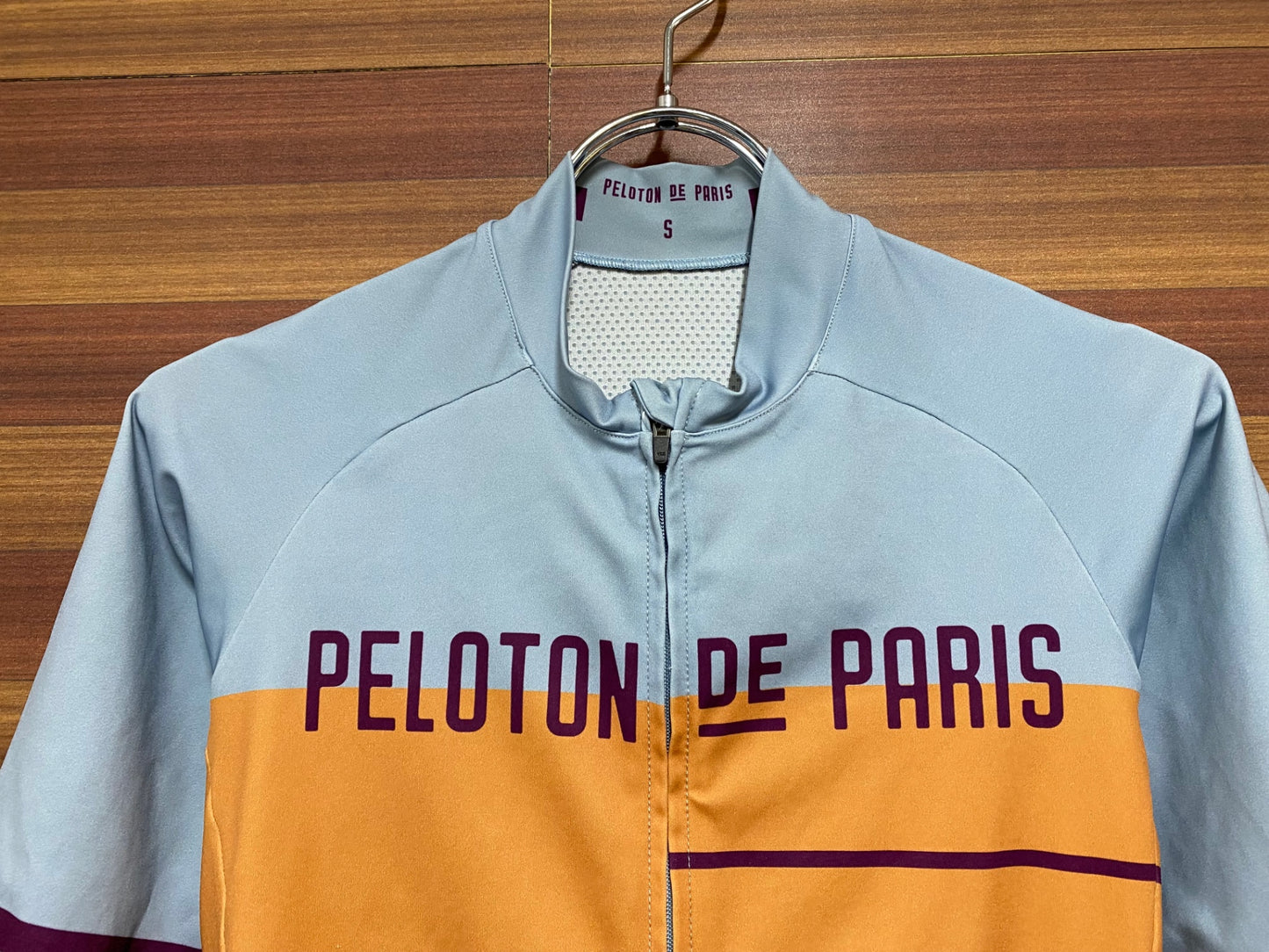 ID225 プロトンドパリ PELOTON DE PARIS Domestique 半袖 サイクルジャージ 水色 S