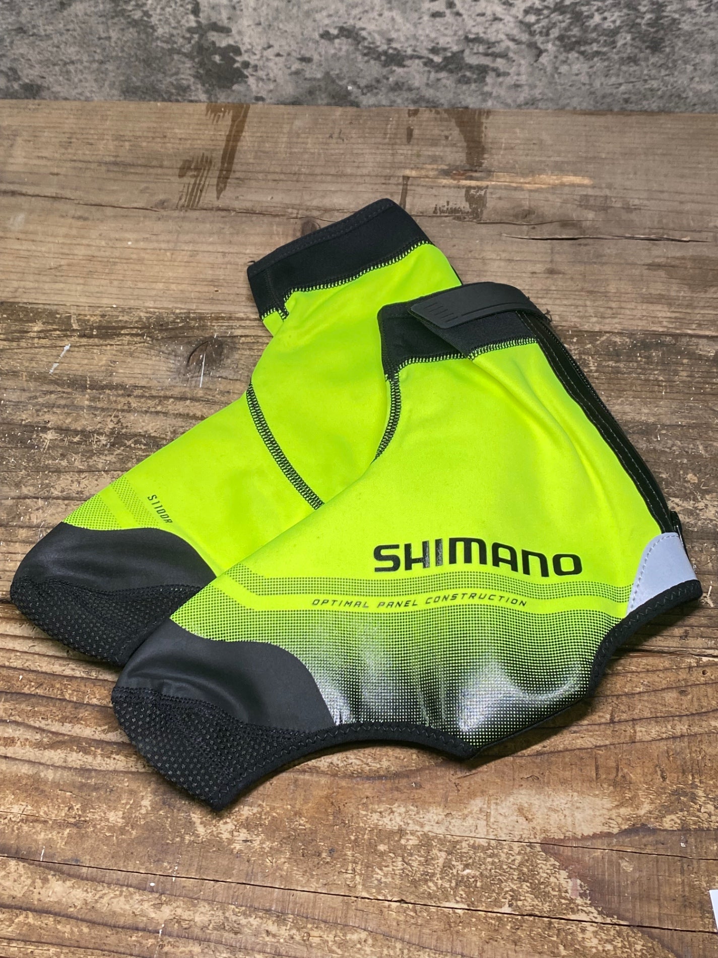 IY448 シマノ SHIMANO シューズカバー 黄 L 裏起毛