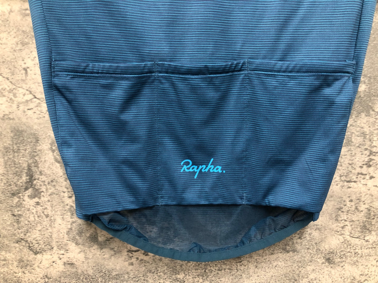 IZ527 ラファ Rapha FLYWEIGHT JERSEY-LINES 半袖 サイクルジャージ ターコイズブルー XS