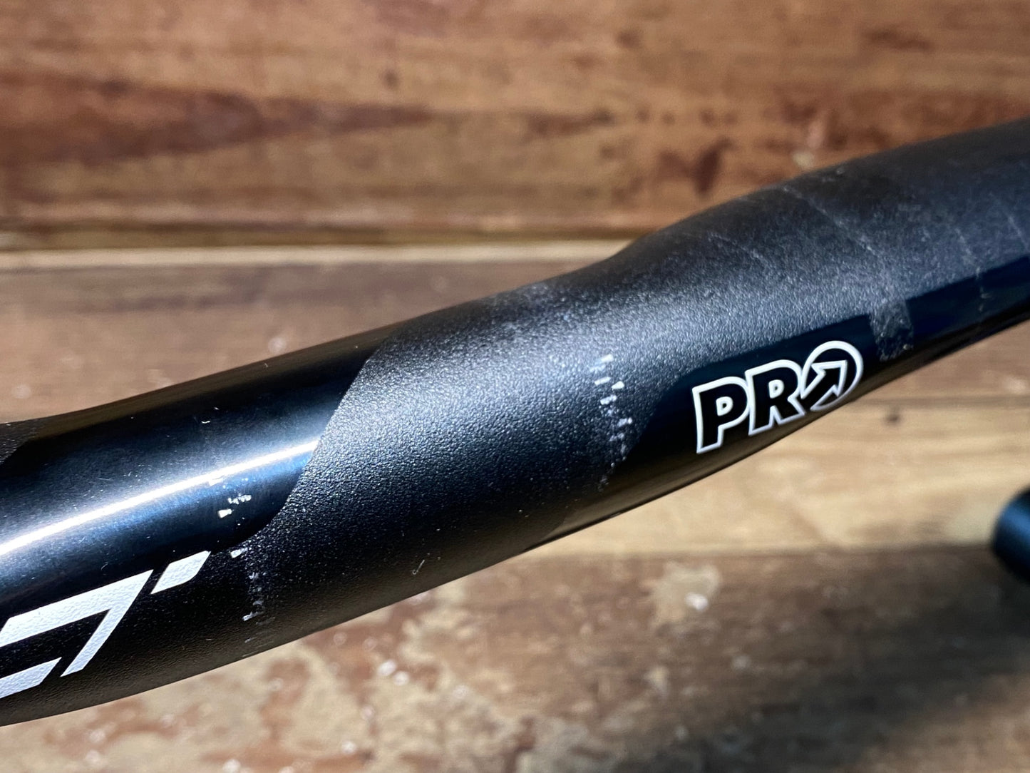 IN003 シマノ SHIMANO PRO PLT アルミ ドロップハンドル 黒 Φ31.8 エンドC-C380mm