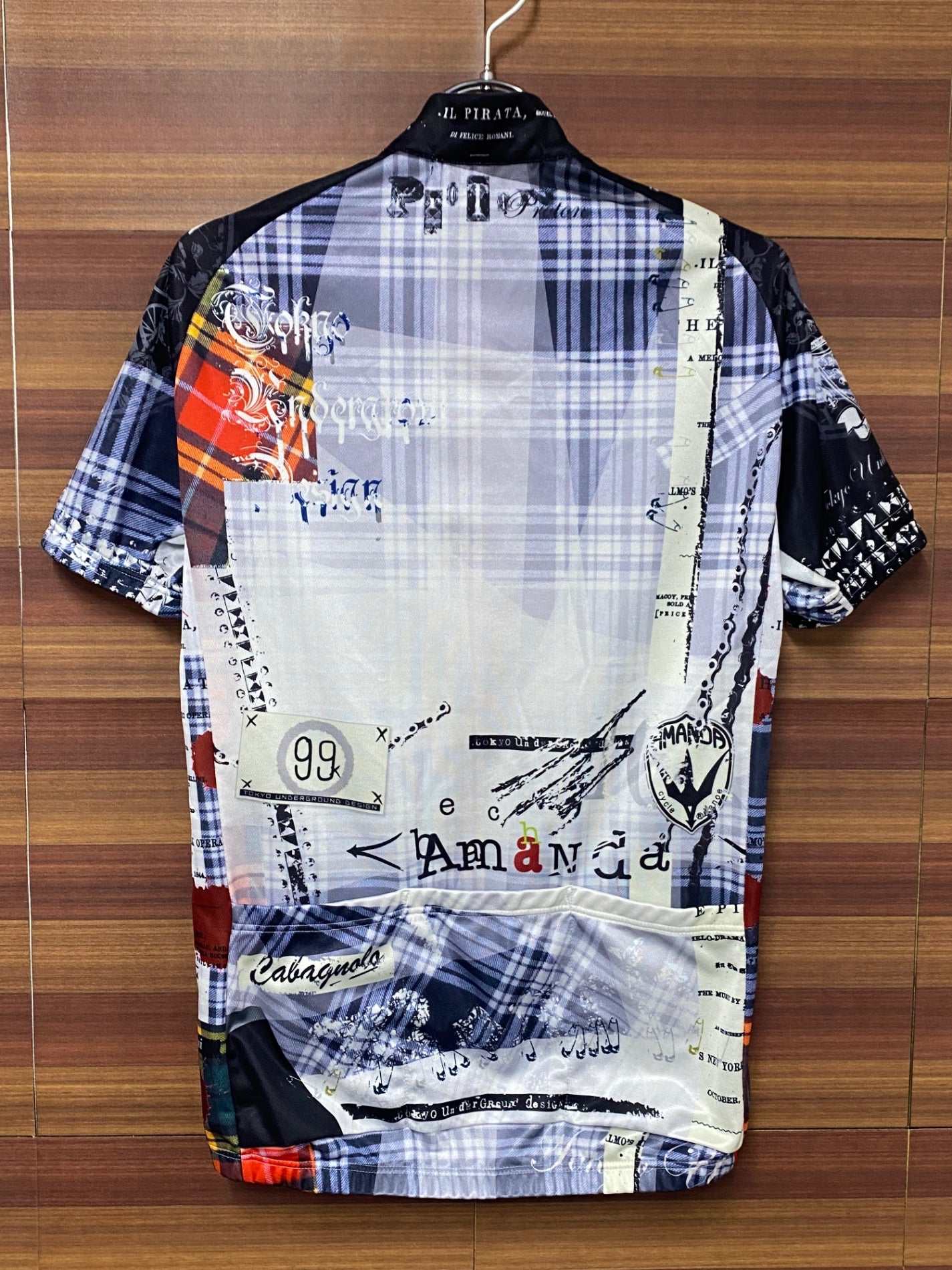 IS047 パンダーニ PANDANI 半袖 サイクルジャージ 白 M