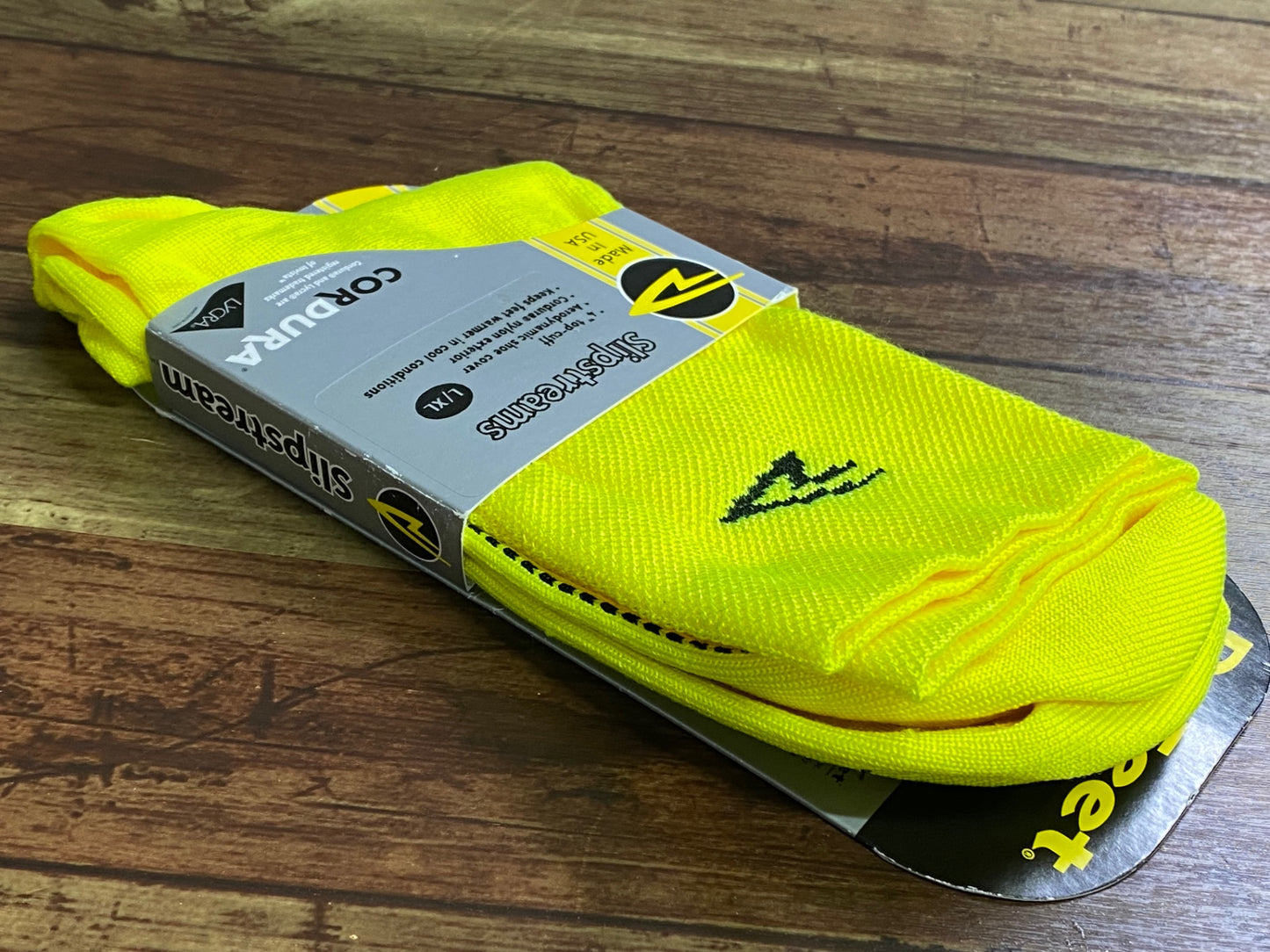 IZ045 デフィート DEFEET Slipstreams シューズカバー 黄 L/XL