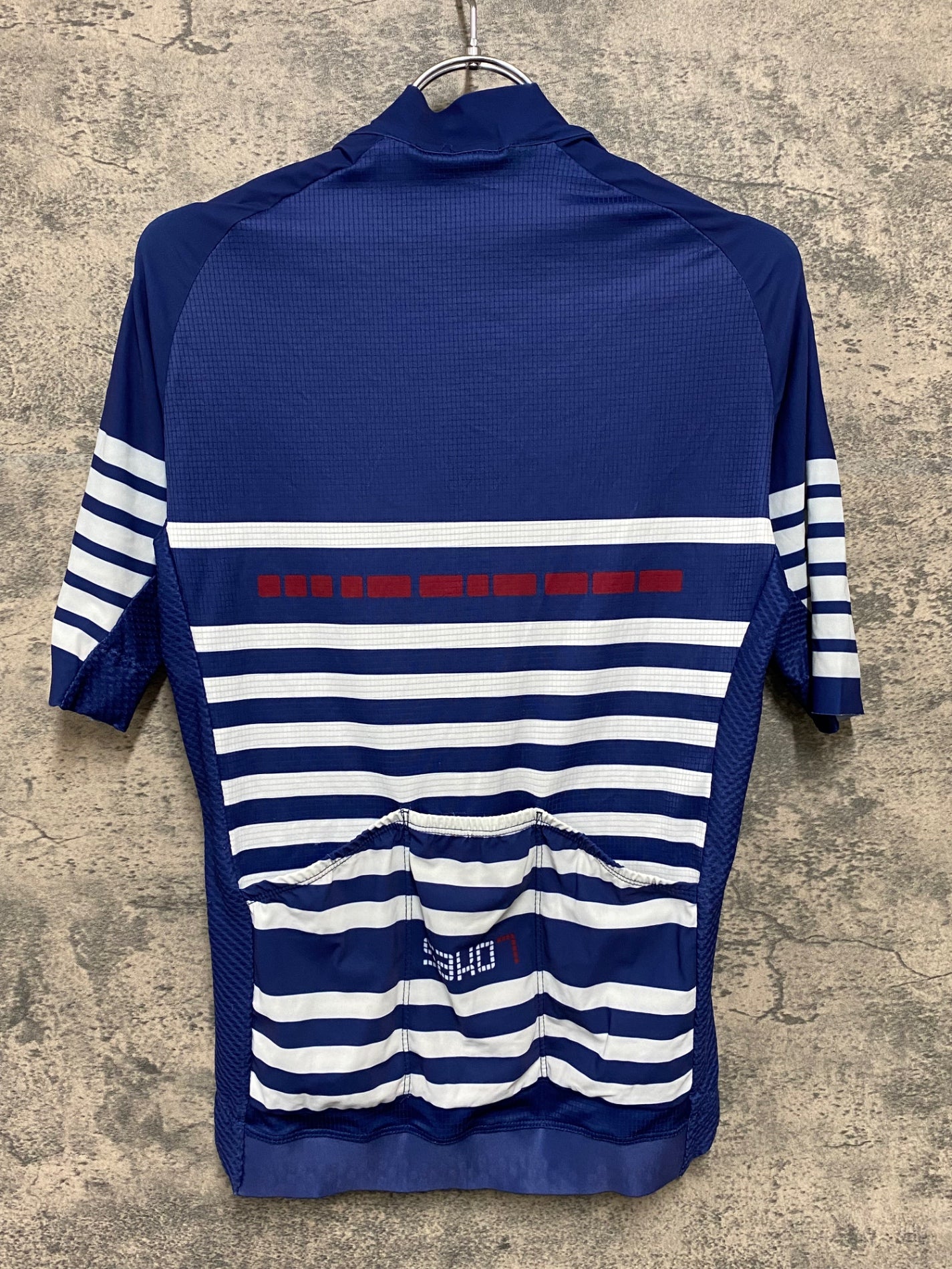 JA541 サコセブン SAKO7 半袖 サイクルジャージ 青 白 S