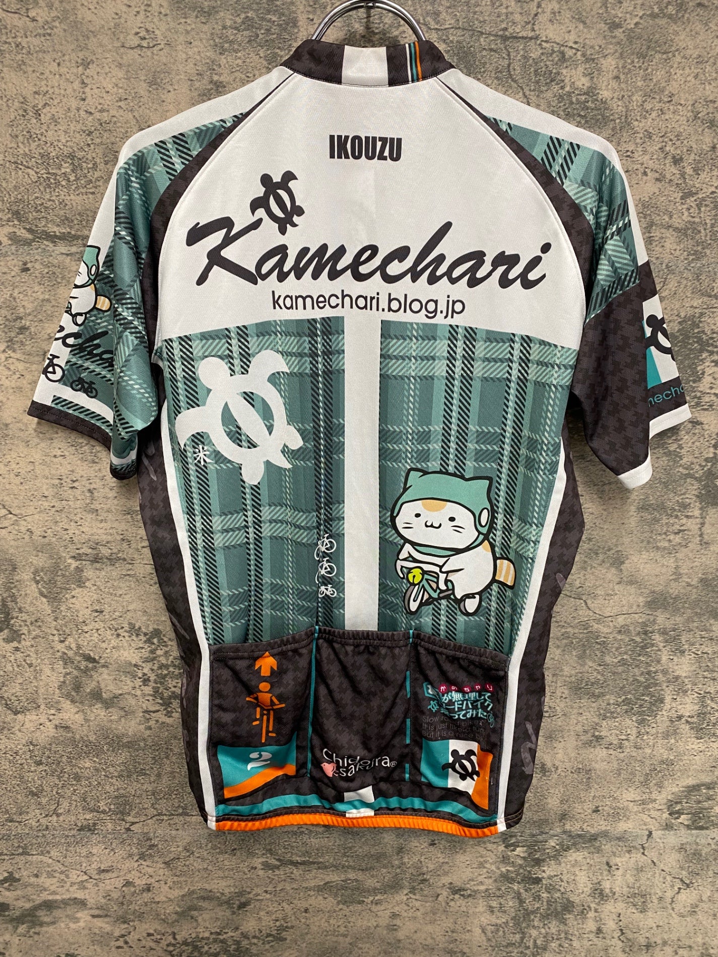 IW575 ウェイブワン WAVEONE カメチャリ kamechari 半袖 サイクルジャージ L