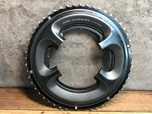 IP304 シマノ SHIMANO アルテグラ ULTEGRA FC-6800 チェーンリング 52/36T セット ※歯の摩耗大 ジャンク