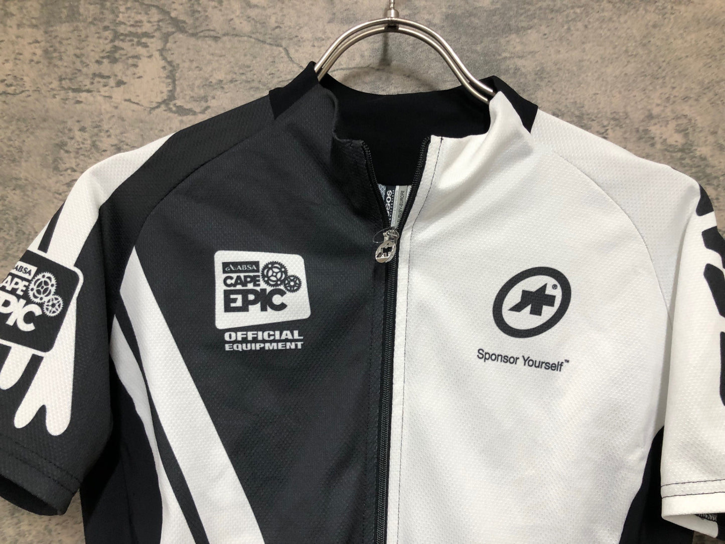 IY238 アソス assos SS.capeepic XC Jersey EVO7 半袖 サイクルジャージ 黒 白 M