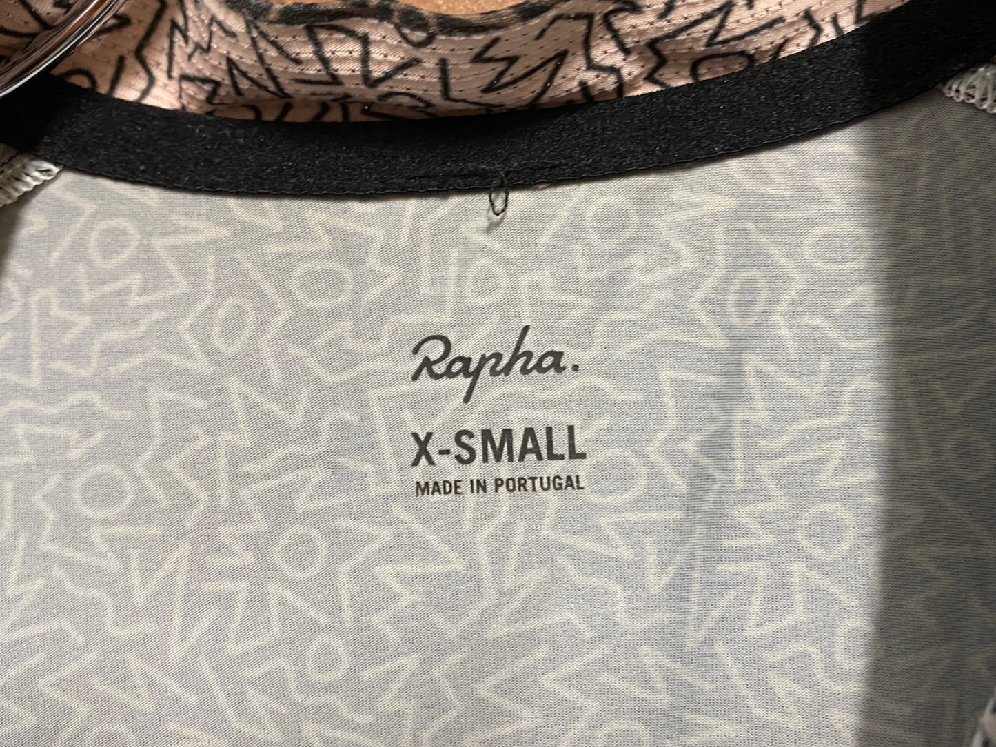 IA069 ラファ Rapha PRO TEAM LIGHT WEIGHT JERSEY 半袖 サイクルジャージ 黒 XS ほつれあり