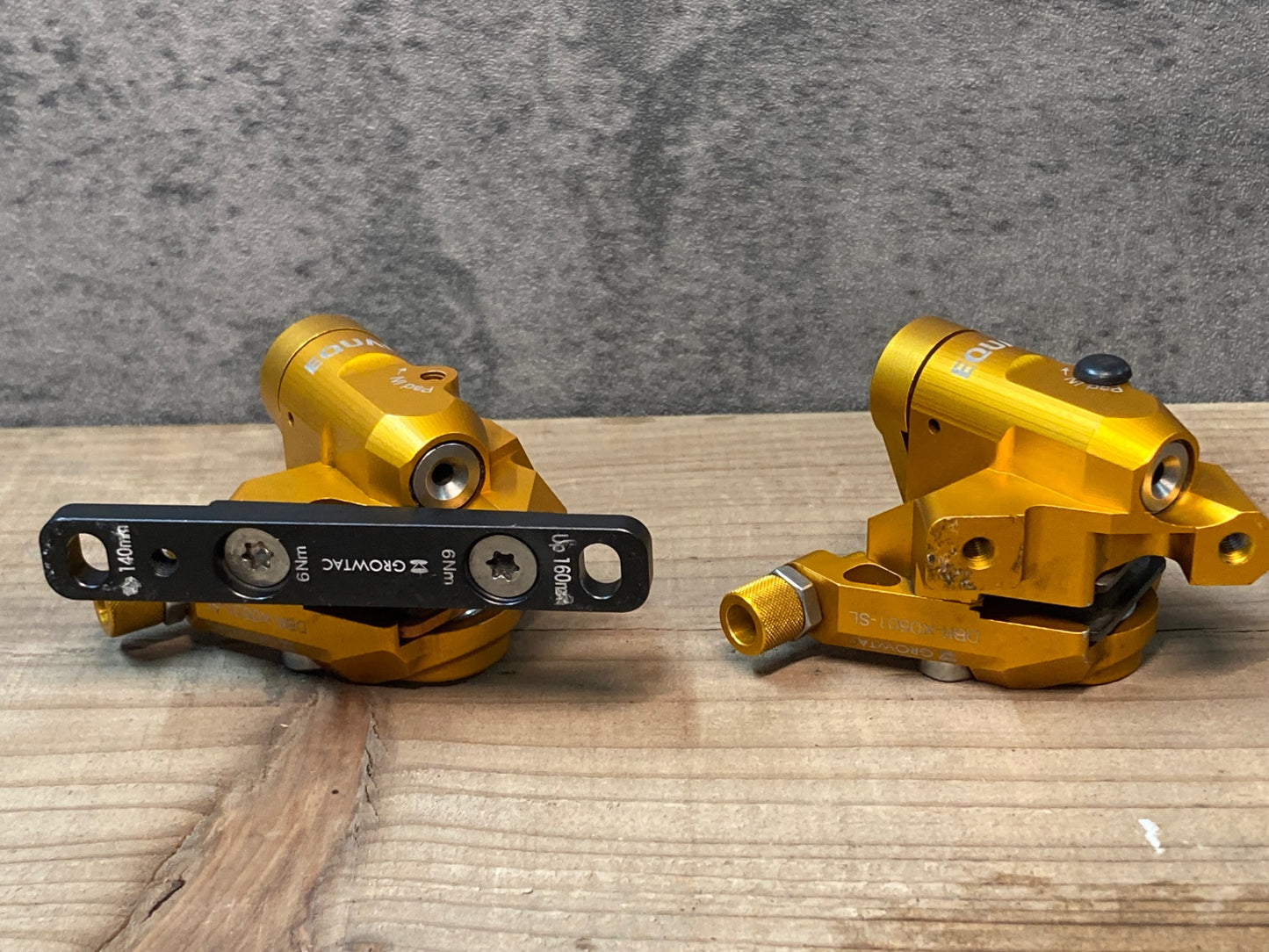 IN630 グロータック GROWTAC イコール EQUAL 機械式ディスクブレーキキャリパーセット オレンジ フラットマウント