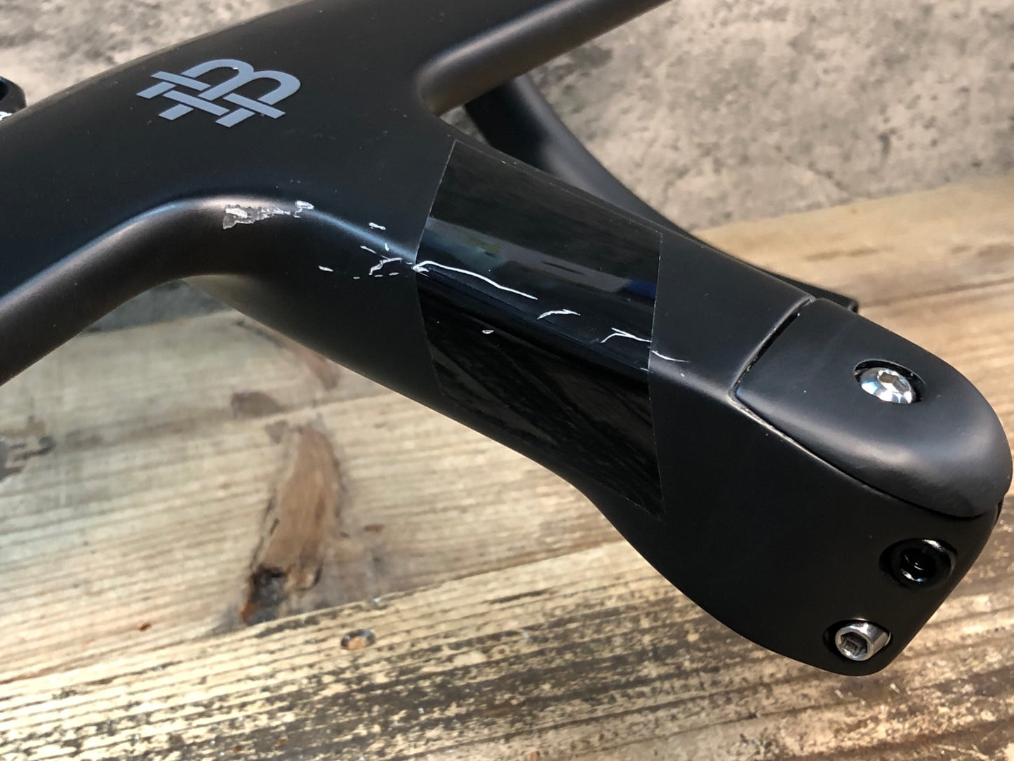 IX390 ブラックインク BLACK INC Integrated Aero Barstem AB02 ステム ハンドル 一体型 ブラケットC-C400mm －6° 110mm 純正マウント付属
