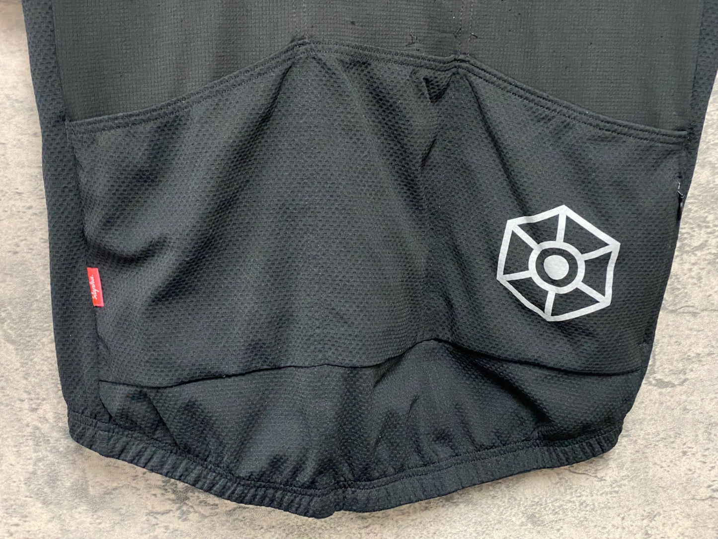 JD652 ラファ Rapha SUPER LIGHTWEIGHT JERSEY 半袖 サイクルジャージ 黒 XXL Rapha TOKYO ※ほつれ、擦れ大