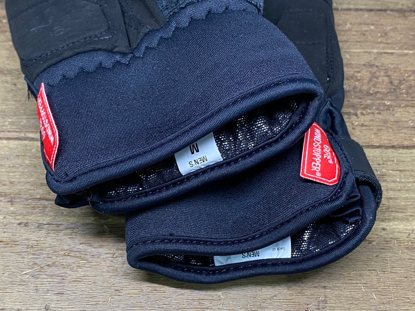 JB354 シマノ SHIMANO 長指 グローブ 黒 M GORE WINDATOPPER METALLIC THERMAL TECH 厚手