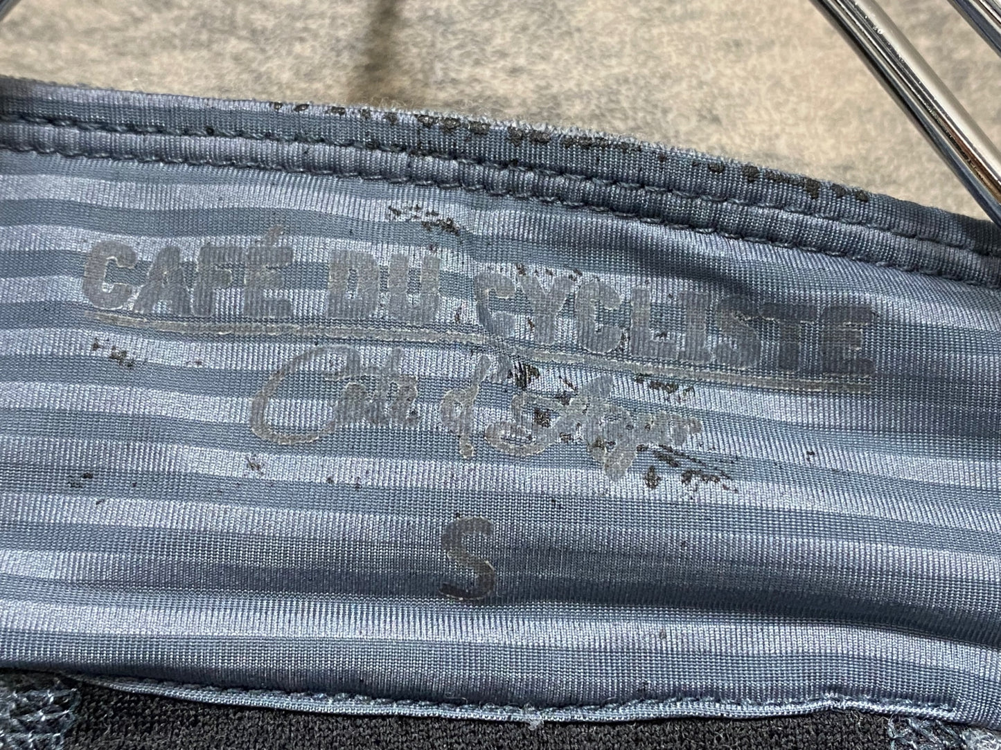 IZ424 カフェドシクリステ Cafe du Cycliste Marina Men 半袖 サイクルジャージ グレー レディース S