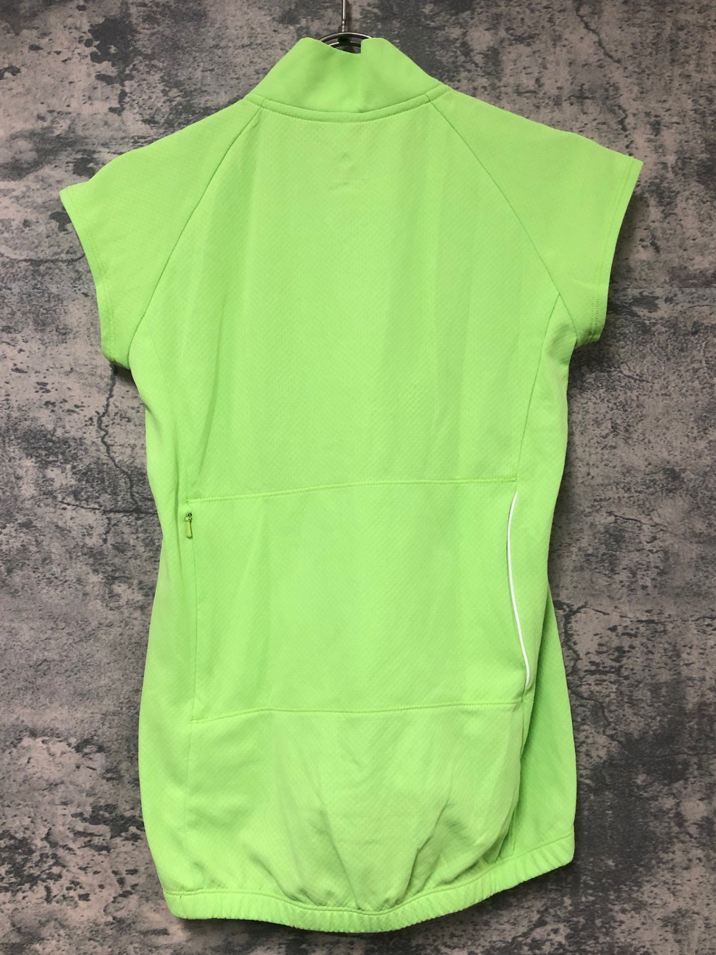 IW601 ルコックスポルティフ le coq sportif 半袖 サイクルジャージ 黄緑 M