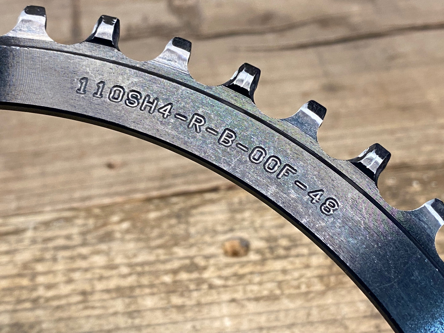 IX725 ウルフトゥース WOLF TOOTH チェーンリング 黒 48T BCD110 厚歯