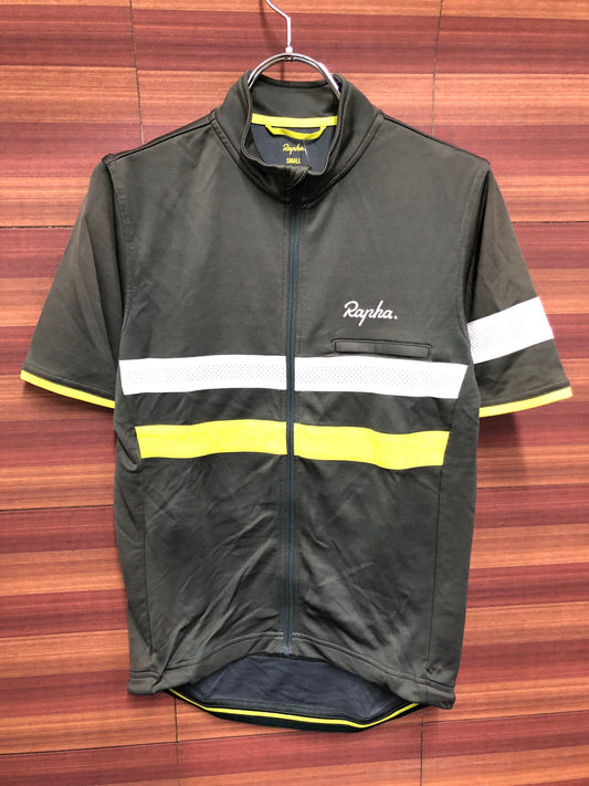 IO881 ラファ Rapha BREVET JERSEY 半袖 サイクルジャージ オリーブ S