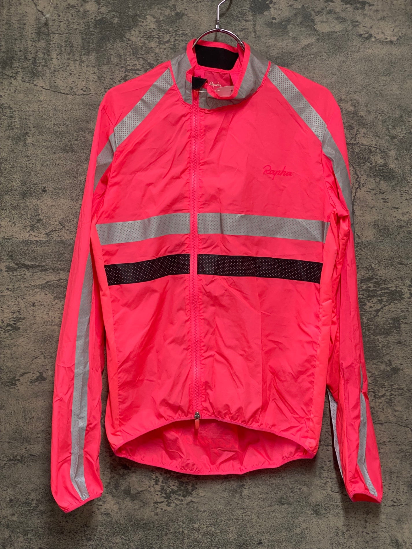 JA547 ラファ Rapha BREVET VISIBILITY WIND JACKET 長袖 サイクルジャケット ピンク S