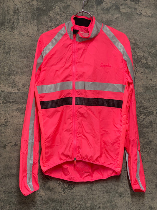 JA547 ラファ Rapha BREVET VISIBILITY WIND JACKET 長袖 サイクルジャケット ピンク S