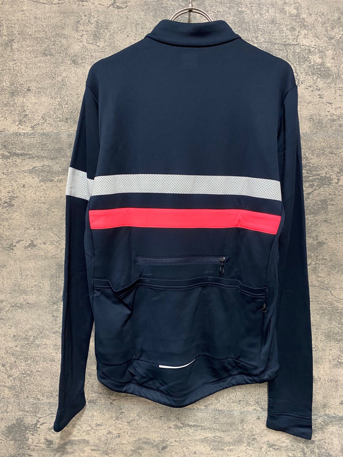 JB053 ラファ Rapha BREVET LONG SLEEVE JERSEY 長袖 サイクルジャージ 紺 L