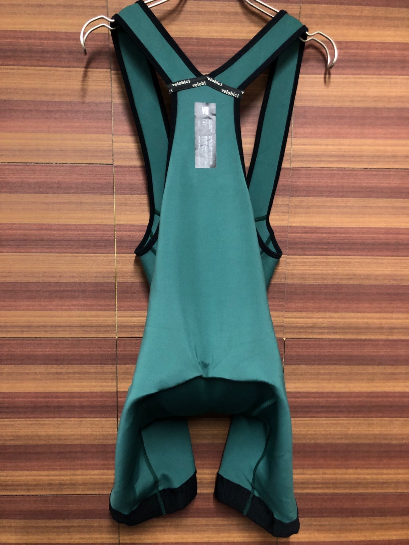 IO534 ヴェロビチ velobici HUGO THERMAL BIB SHORTS ビブショーツ 緑 4