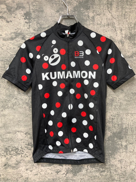 IX949 ビエンメ biemme 半袖サイクルジャージ 黒 S KUMAMON