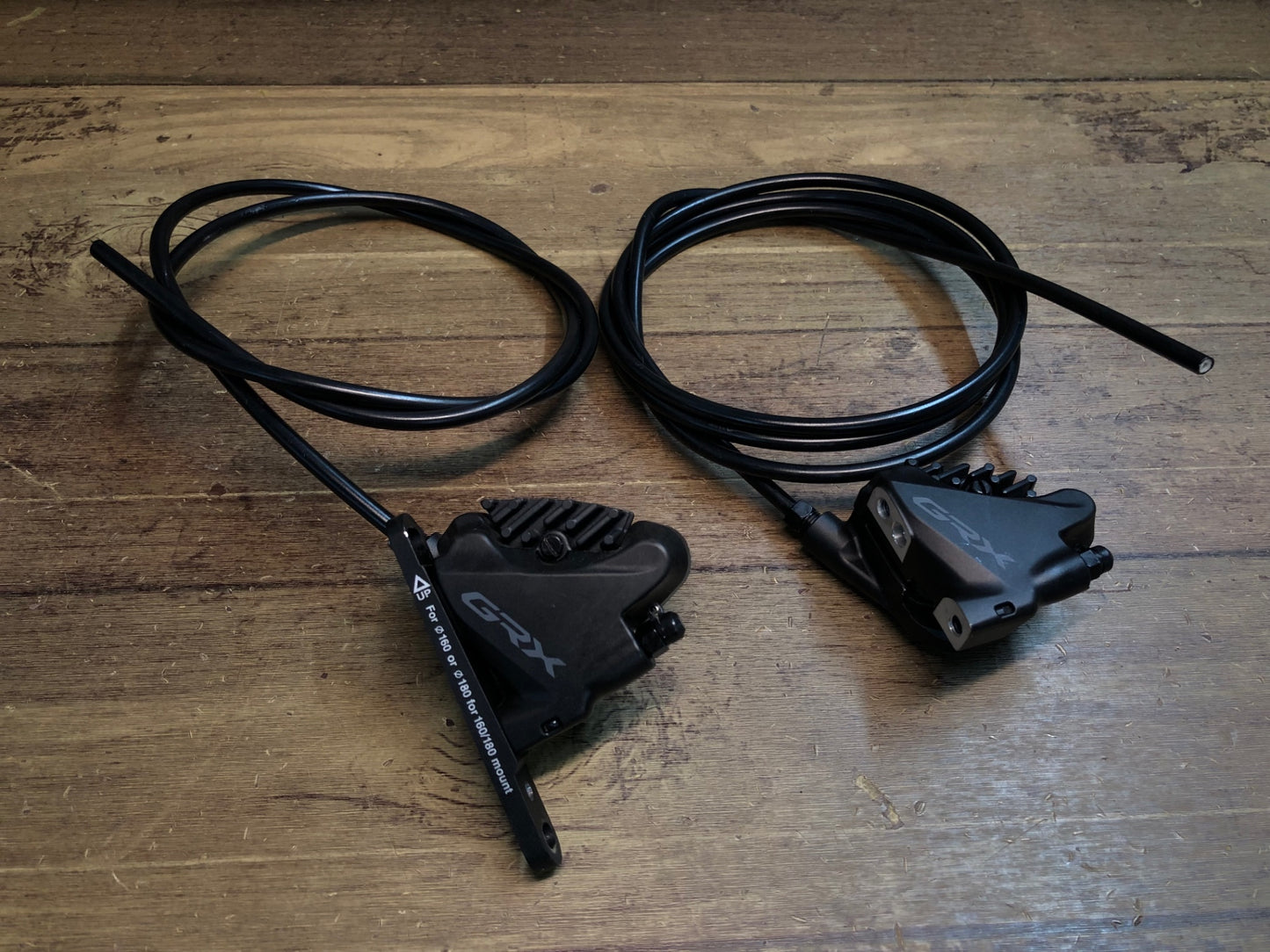 ID732 シマノ SHIMANO GRX BR-RX400 油圧 ディスクブレーキ キャリパー 前後セット