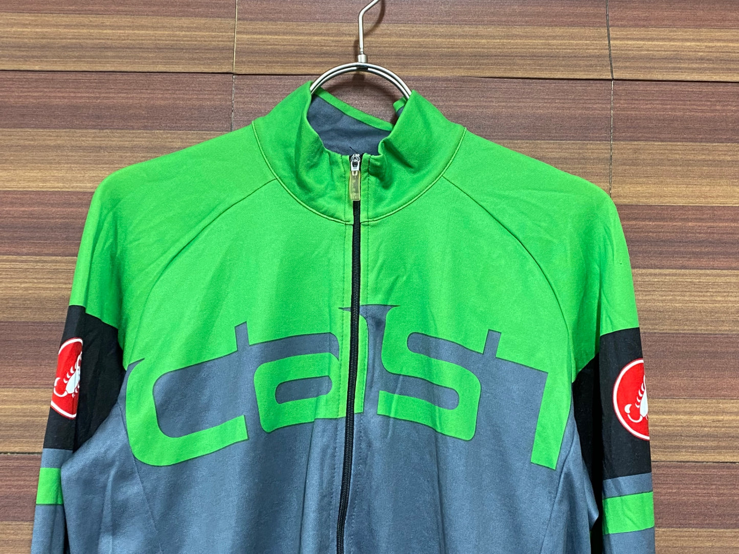 IR533 カステリ CASTELLI 半袖 サイクルジャージ 緑 XL