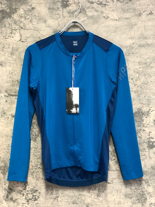IW585 ラファ Rapha MEN'S PRO TEAM LONG SLEEVE LIGHTWEIGHT JERSEY 長袖 サイクルジャージ 青 M