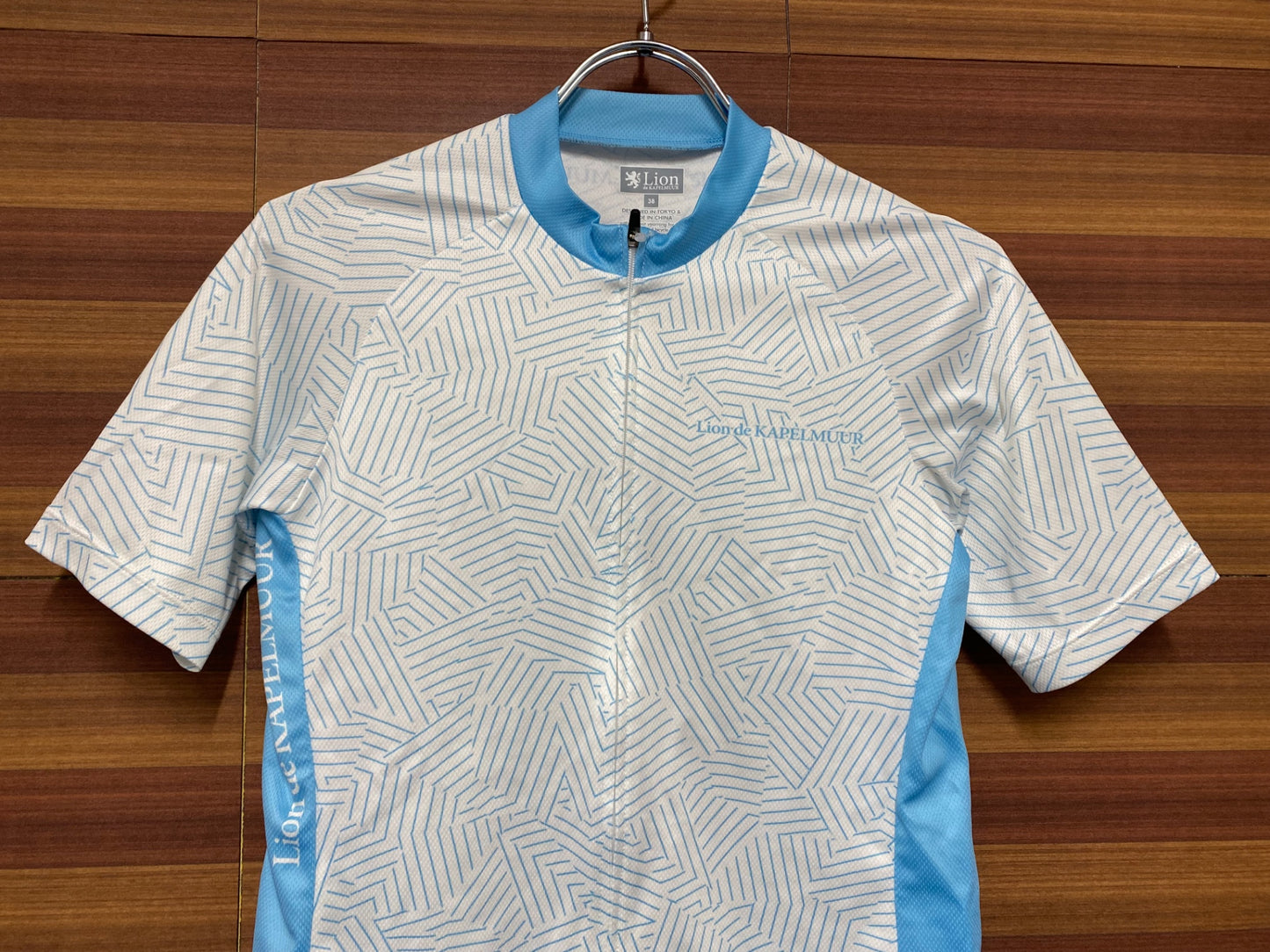 IM469 リオンドカペルミュール Lion de KAPELMUUR 半袖 サイクルジャージ 38 白