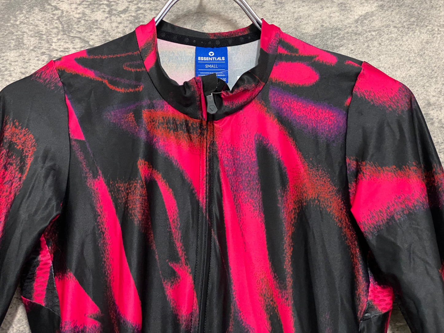 JA641 ブラックシープ BLACK SHEEP ESSENTIAL TEAM JERSEY 半袖 サイクルジャージ 赤 黒 S