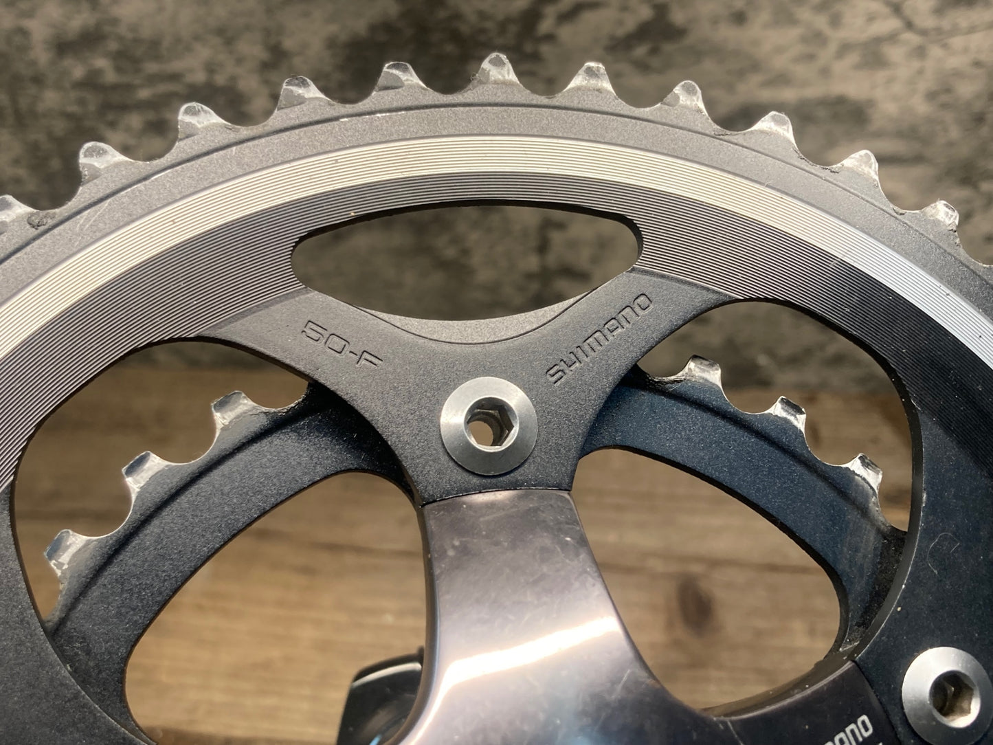 IY318 シマノ SHIMANO 105 FC-5650 クランクセット 2x10S 170mm 50/34T 黒