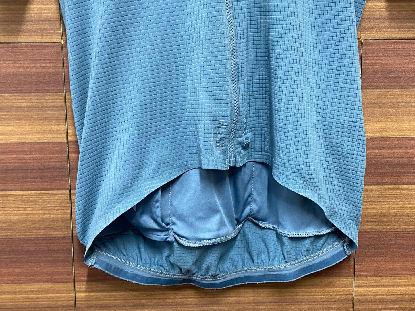 IT648 ラファ Rapha PRO TEAM FLYWEIGHT JERSEY 半袖 サイクルジャージ 水 S ※プリントのスレ