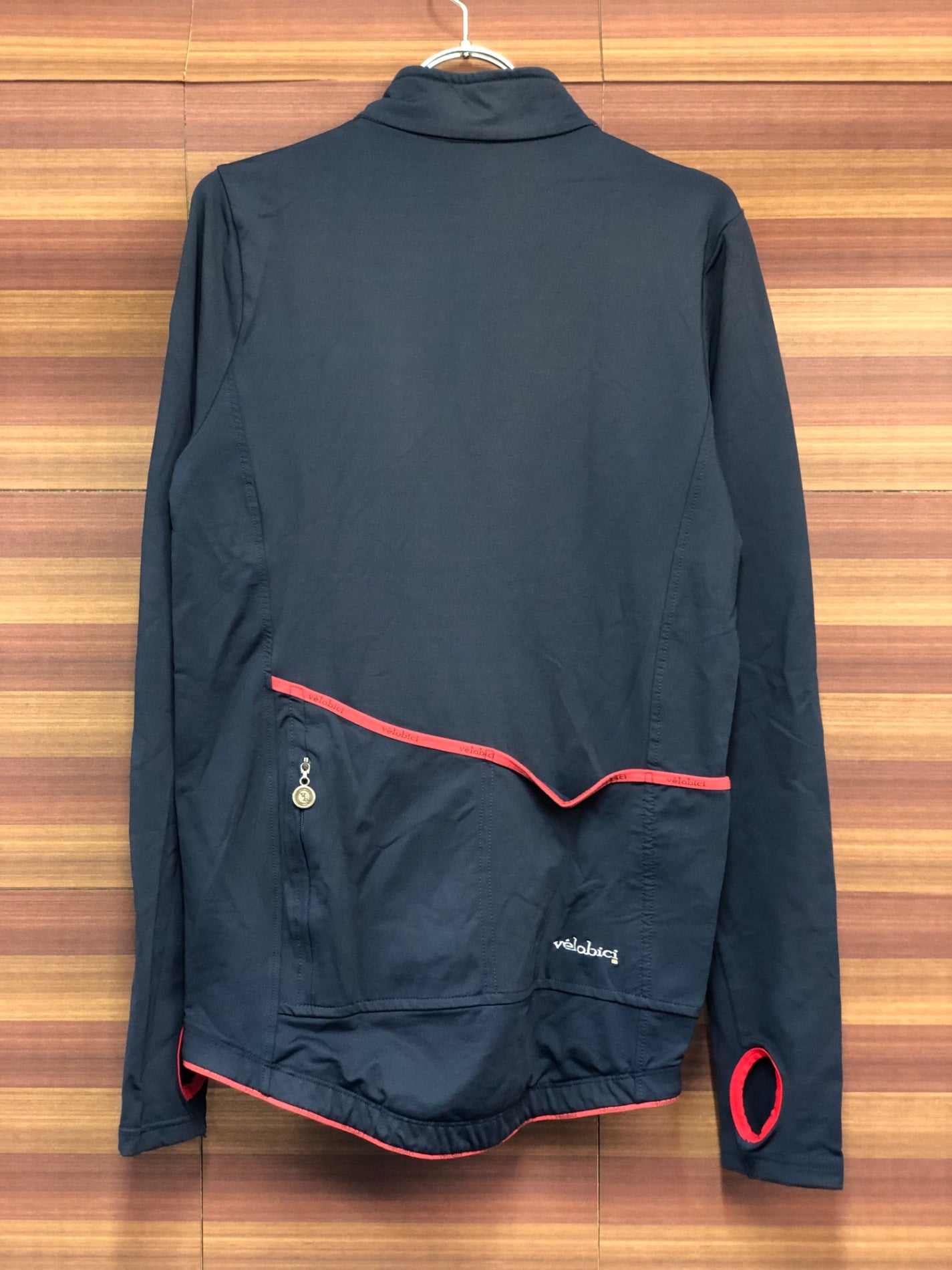 IT115 ヴェロビチ velobici VB/PRO-VR1 長袖 サイクルジャージ 紺 4