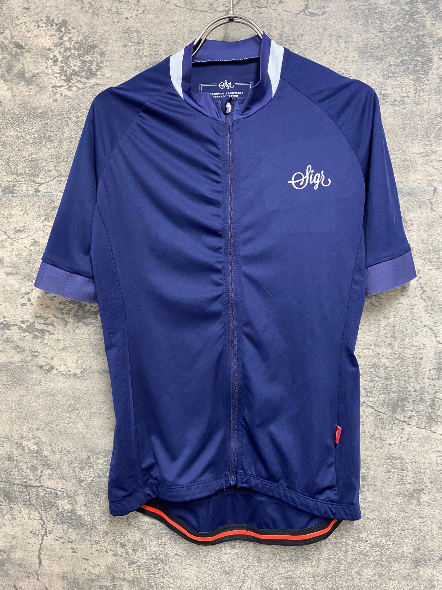 JA489 シーガー Sigr BLAKLOCKA 半袖 サイクルジャージ 紺 S