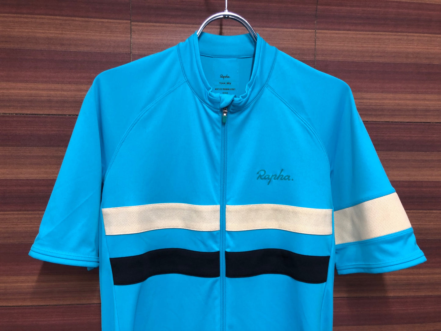 IR114 ラファ Rapha TEAM SKY JERSEY 半袖 サイクルジャージ 水色 Ｍ